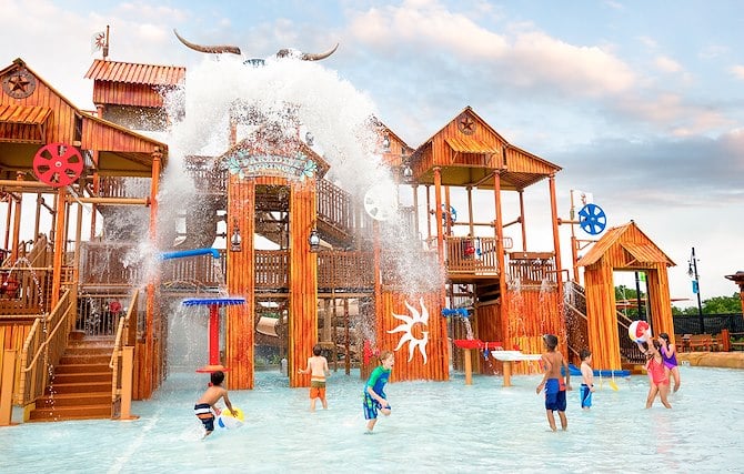 finding a family-friendly resort with water slides near dallas